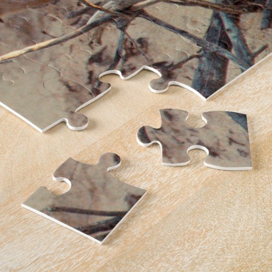 Red Australian Cattle Dog - Heeler - in de sneeuw Legpuzzel (Zijkant)