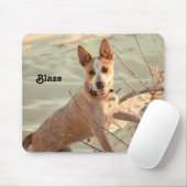 Red Australian Cattle Dog - Heeler - in de sneeuw Muismat (Met muis)