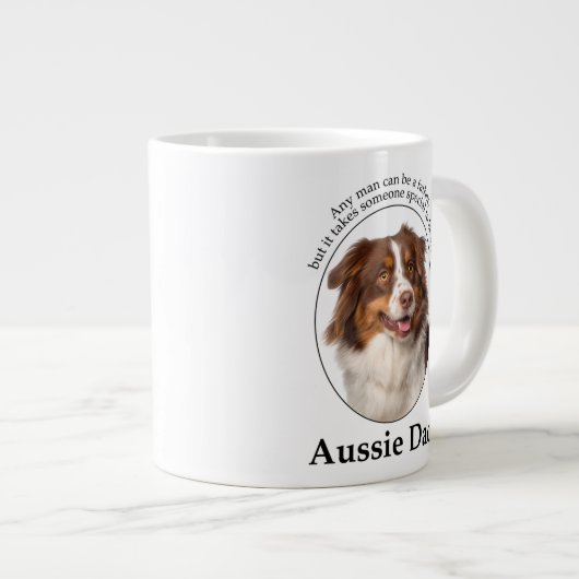 Red Australian Shepherd Dad Grote Koffiekop (Voorkant rechts)
