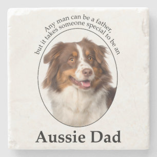Red Australian Shepherd Dad Stenen Onderzetter