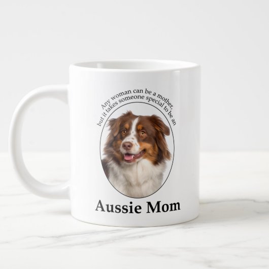 Red Australian Shepherd mama Grote Koffiekop (Links)