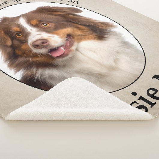 Red Australian Shepherd mama Sherpa Deken (3/4)