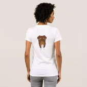 Red Australian Shepherd mama T-shirt (Achterkant volledig)