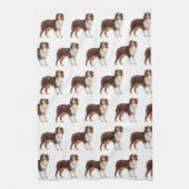 Red Australian Shepherd Theedoek (Verticaal)