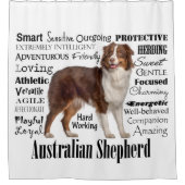Red Australian Shepherd Traits Douchegordijn (Voorkant)