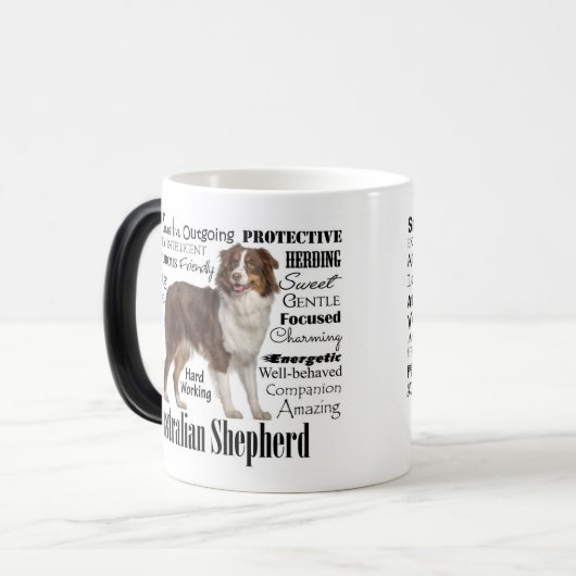 Red Australian Shepherd Traits Magische Mok (Voorkant links)