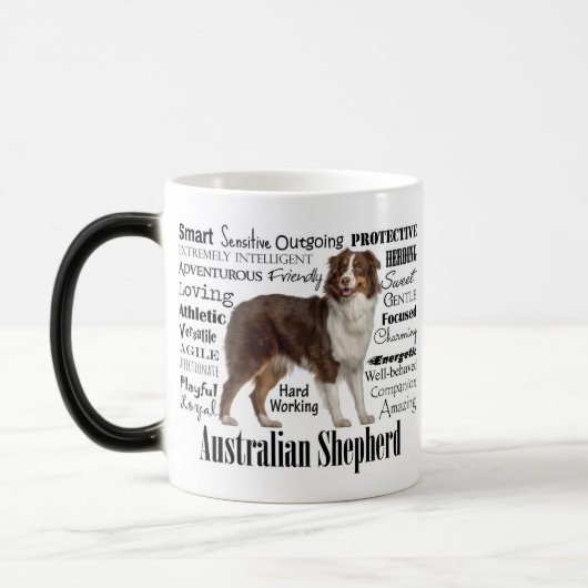 Red Australian Shepherd Traits Magische Mok (Links)