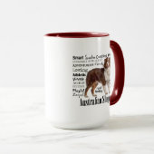 Red Australian Shepherd Traits Mok (Voorkant rechts)