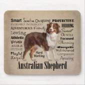 Red Australian Shepherd Traits Muismat (Voorkant)