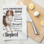 Red Australian Shepherd Traits Theedoek (Quarter Fold)