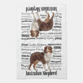 Red Australian Shepherd Traits Theedoek (Verticaal)