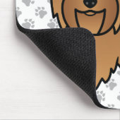 Red Australian Terrier Cute Cartoon Dog Muismat (Hoek)