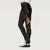 Red Australian Terrier Cute Dog & Paws Leggings (Links)