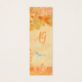 Red Autumn - Aangepast Bladwijzer Mini Visitekaartjes (Achterkant)