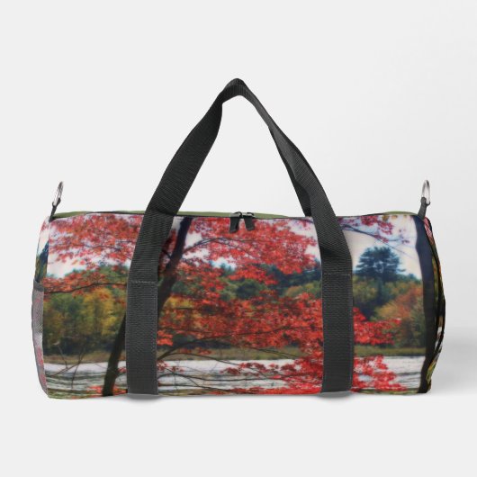 Red Autumn Foliage Marsh Personalized Plunjezak (Achterkant)