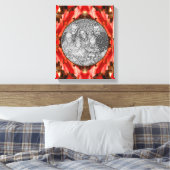 Red Autumn laat Lijst Creëer je eigen foto achter Canvas Afdruk (Insitu (Slaapkamer))