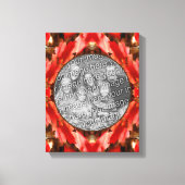 Red Autumn laat Lijst Creëer je eigen foto achter Canvas Afdruk (Voorkant)