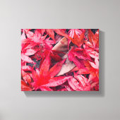 Red Autumn Leaves Canvas Afdruk (Voorkant)
