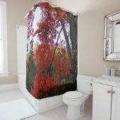 Red Autumn Leaves Douchegordijn (In situ)