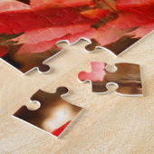 Red Autumn Leaves Natuur Lijst Uw foto toevoegen Legpuzzel (Zijkant)