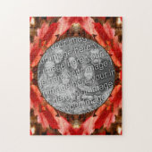 Red Autumn Leaves Natuur Lijst Uw foto toevoegen Legpuzzel (Verticaal)