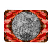 Red Autumn Leaves Natuur Lijst Uw foto toevoegen Magneet (Horizontaal)