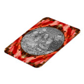 Red Autumn Leaves Natuur Lijst Uw foto toevoegen Magneet (Linkerzijde)