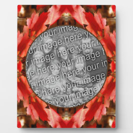 Red Autumn Leaves Natuur Uw foto toevoegen Fotoplaat