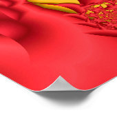 Red Autumn Leaves Poster (Hoek)