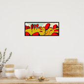 Red Autumn Poster (Keuken)