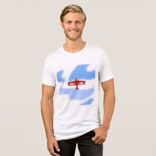Red Aviation Clouds T-shirt (Voorkant volledig)