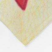 Red Awareness Ribbon Angel Blanket Fleece Deken (Hoek)