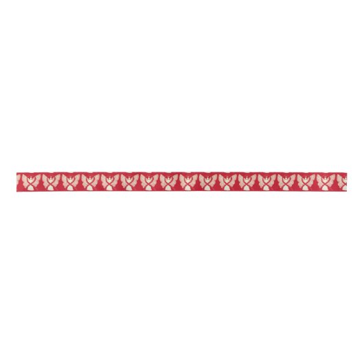 Red Awareness Ribbon Angel Custom Art Ribbons Satijnen Lint (Voorkant)