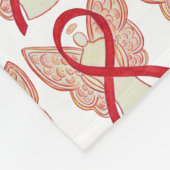 Red Awareness Ribbon Angels Custom Fleece Blankets (Hoek)
