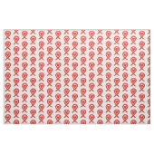 Red Awareness Ribbon Hearts Custom Material Stof (Yard (91,4 cm))