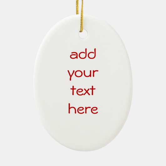 Red Awareness Ribbon Keramisch Ornament (Achterkant)