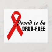 Red Awareness Ribbon + your message Briefkaart (Voorkant)