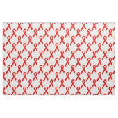 Red Awareness Ribbon + your message Stof (Yard (91,4 cm))