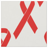 Red Awareness Ribbon + your message Stof (Close Up)