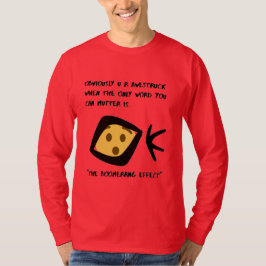 Red 'Aweked' basishoes met lange beschermhoes T-shirt