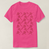 Red Ax Pattern Classic TShirt (Design voorkant)