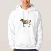 Red Ayrshire Dairy Koe Hoodie (Voorkant)