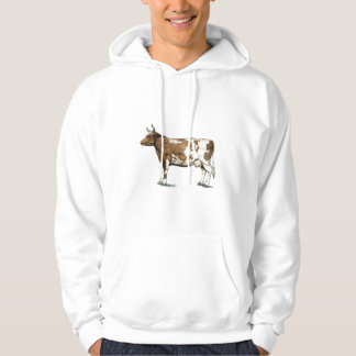 Red Ayrshire Dairy Koe Hoodie