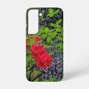 Red Azalea Flowers Samsung Galaxy Hoesje