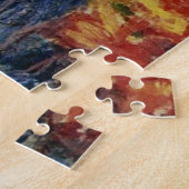 Red Azaleas in een Pot Monet Fine Art Legpuzzel (Zijkant)