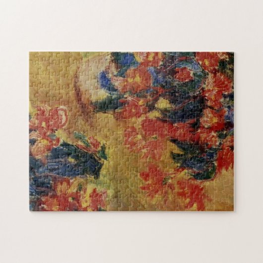 Red Azaleas in een Pot Monet Fine Art Legpuzzel (Horizontaal)
