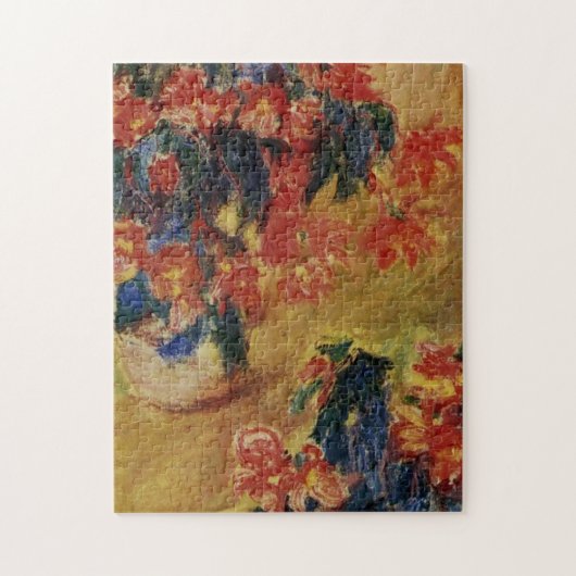 Red Azaleas in een Pot Monet Fine Art Legpuzzel (Verticaal)