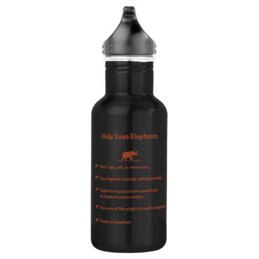 Red Aziatische olifanten Waterfles (Rechts)