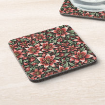 Red Aztec Lily Patroon