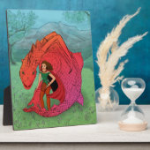 Red Baby Dragon Fotoplaat (Zijkant)